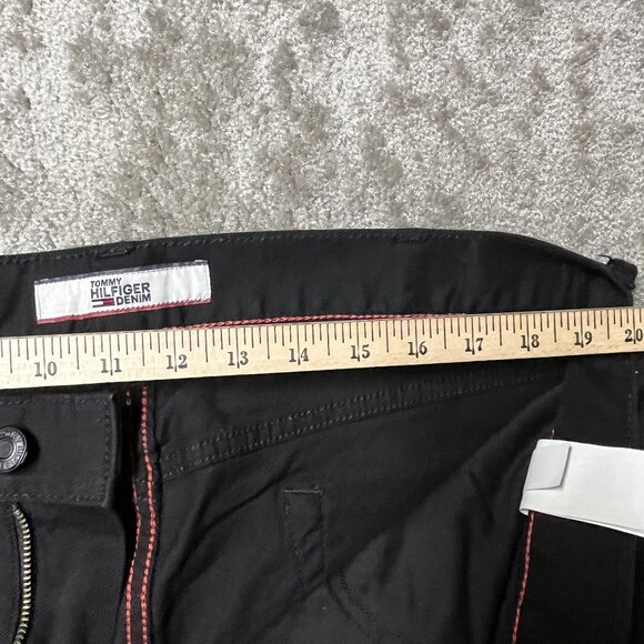 Tommy Hilfiger Slim Fit Straight Leg Jeans Mens Sz 40X32 Black Stretch Denim - Picture 10 of 13